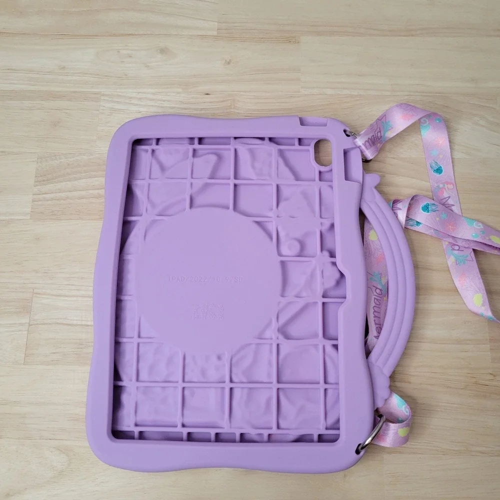 Mermaid iPad 10th Generation Case‎ Cover Rotatable Stand Adjustable Strap 2022